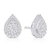 Thumbnail Image 1 of Platinum 0.50ct Diamond Pear Shaped Stud Earrings