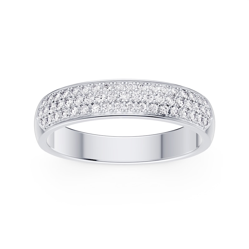 Main Image 1 of Platinum 0.50ct Diamond Pavé Eternity Ring