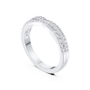 Thumbnail Image 2 of Platinum 0.33ct Diamond Wishbone Wedding Band