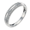 Thumbnail Image 1 of 9ct White Gold Two Row 0.25ct Diamond Ring