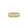 Thumbnail Image 4 of 18ct Yellow Gold 1ct Total Diamond Three Row Eternity Ring